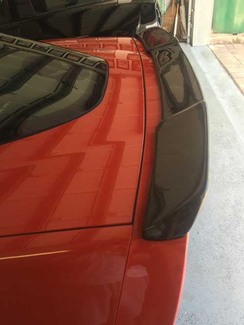 carbon fiber rear spoiler